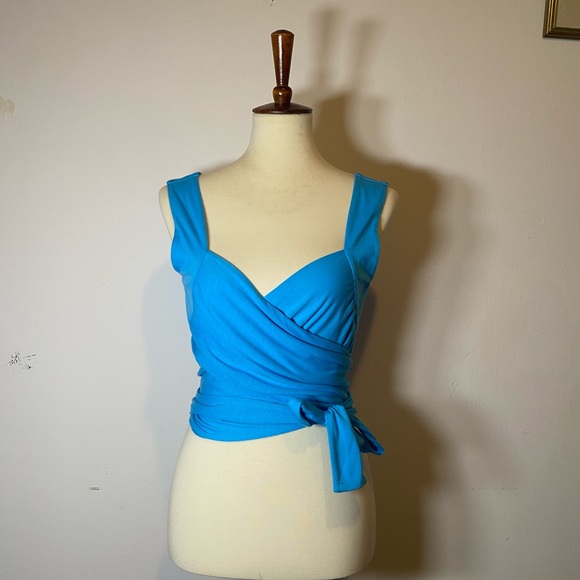 Cider Blue Wrap Top - Picture 2 of 15